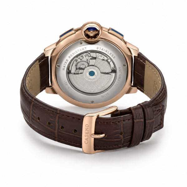 relógio analógico masculino Caseno Versailles Tourbillon - perfil do relógio