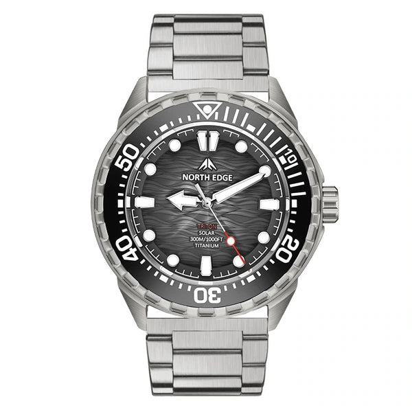 Relógio Masculino de Mergulho North Edge Triton Preto
