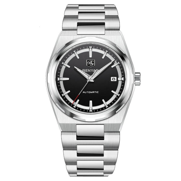 Relógio Masculino Prata Benyar Capri Black