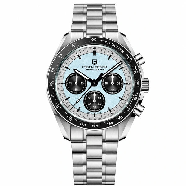 Relógio Masculino Prata Lunario Branco Celeste Pagani Design