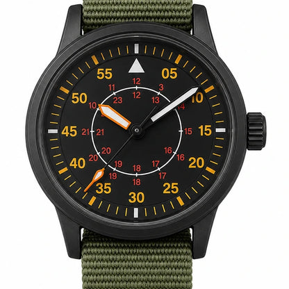 Rel?gio anal?gico masculino Charlie Addiesdive Verde - frente limpa