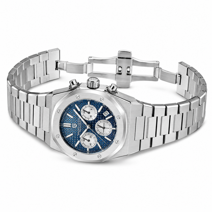 relogio masculino de luxo Lorenzo Pagani Design - pulseira em aço inox