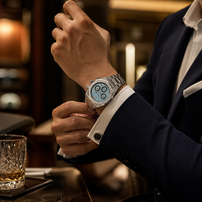 relogio a prova dagua masculino Lorenzo Ice Pagani Design - detalhe lateral