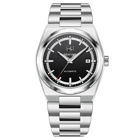 Relógio Masculino Prata Benyar Capri Black