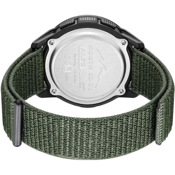 relógio masculino verde North Edge Alps Verde - funções esportivas