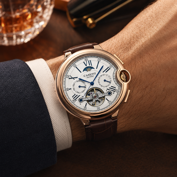 Relogio Masculino Caseno Versailles Tourbillon