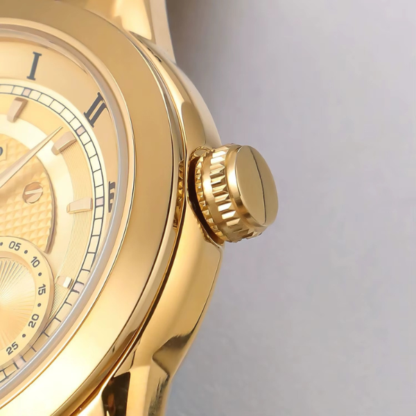 Relógio Masculino Dourado Caseno Aurelius