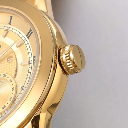 Relógio Masculino Dourado Caseno Aurelius