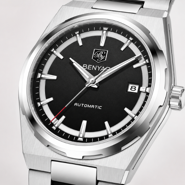 Relógio Masculino Prata Benyar Capri Black