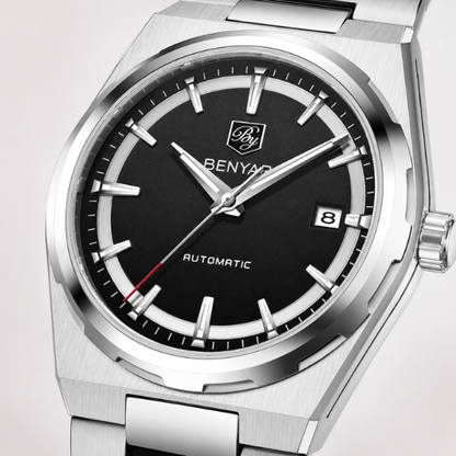 Relógio Masculino Prata Benyar Capri Black