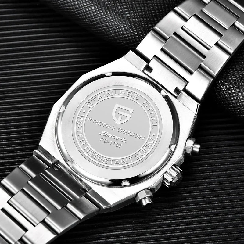 relogio quartz masculino Lorenzo Ice Pagani Design - pulseira em aço inox
