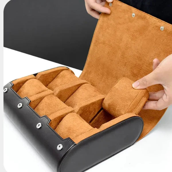 porta relógios para armário - Caixa Para Relógios 10 Slots Caseno - visual aberto