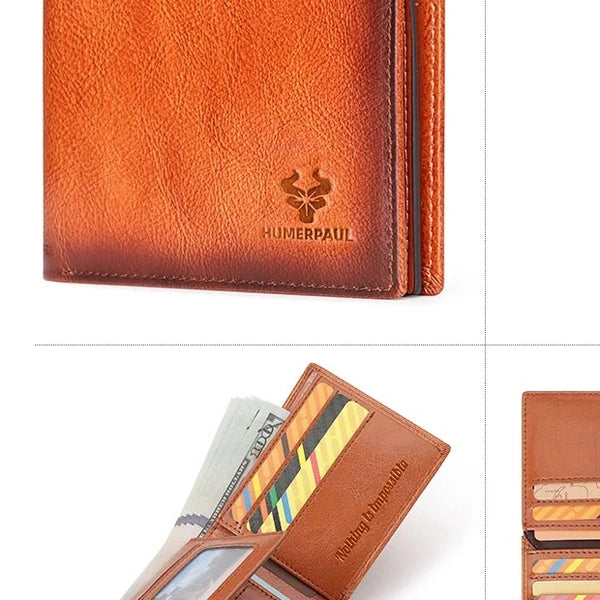 carteira masculina bifold HumerPaul com vistas do produto