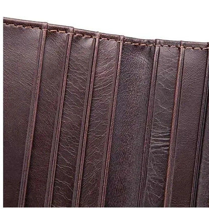 costura e divisórias de cartão em carteira masculina HumerPaul