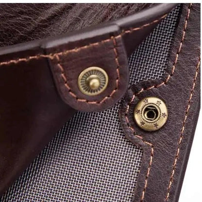 fecho interno metálico em carteira masculina HumerPaul
