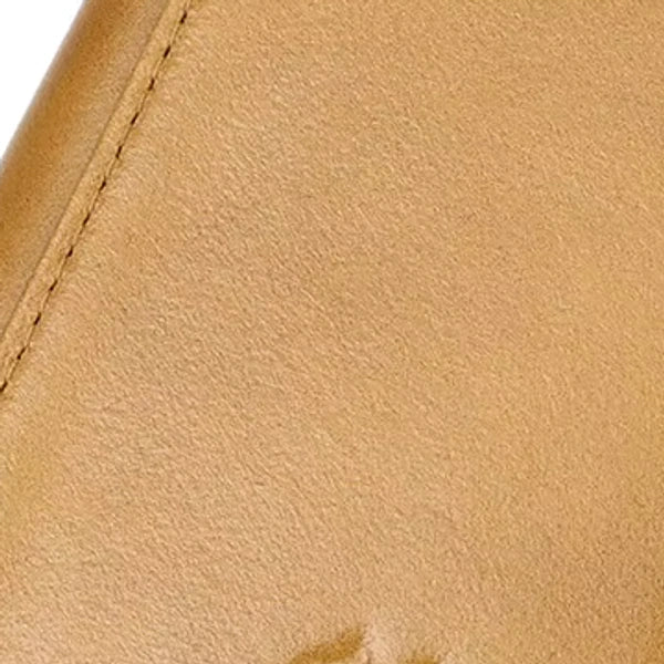 textura premium em carteira masculina de couro HumerPaul caramelo