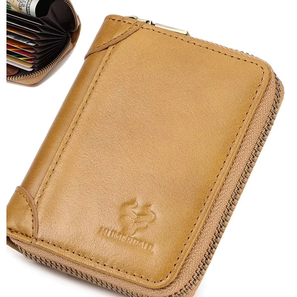carteira masculina HumerPaul caramelo pronta para vitrine