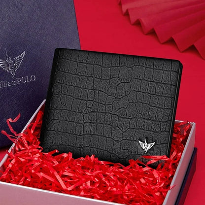 carteira masculina William Polo preta em embalagem premium
