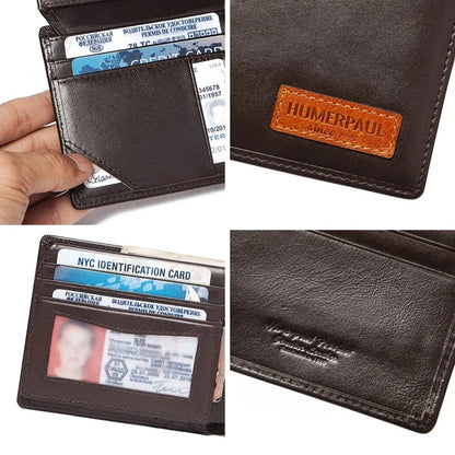 detalhes internos da carteira masculina HumerPaul preta