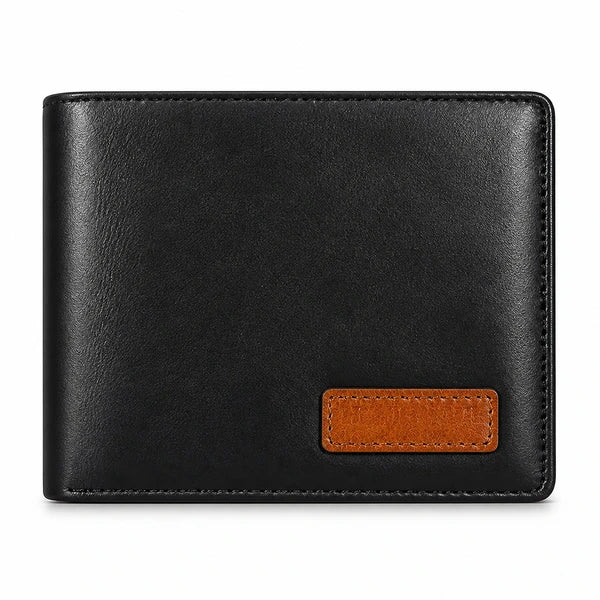 Carteira Masculina HumerPaul Maison Preta com Caixa - imagem frontal em fundo branco profissional