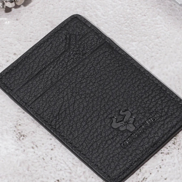carteira masculina slim HumerPaul preta em composicao premium
