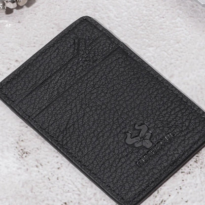 carteira masculina slim HumerPaul preta em composicao premium