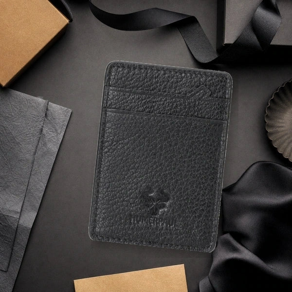 Porta Cartao Masculino HumerPaul Astor Preto em composicao premium para presente