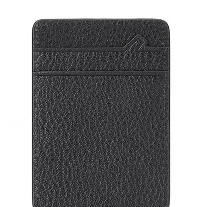 parte traseira da carteira masculina de couro preta