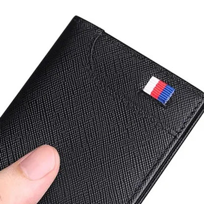 porta cartao masculino slim preto com formato discreto para bolso