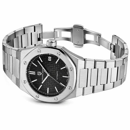 Pulseira aberta mostrando fecho e elos internos