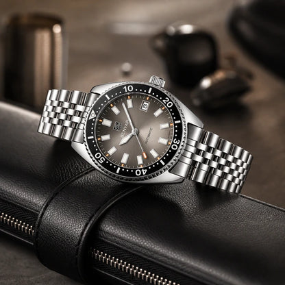 relógio masculino esportivo Benyar champagne com pulseira de aço