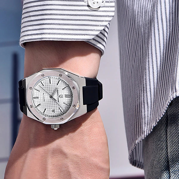 relogio automatico masculino Bianco Pagani Design - no pulso