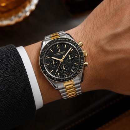 relogio masculino no pulso Lunario Pagani Design Preto - No pulso