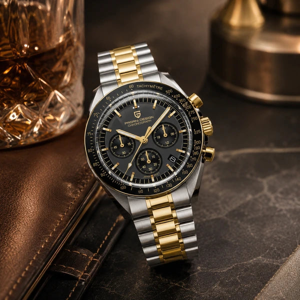 relogio masculino executivo Lunario Pagani Design Preto - Lifestyle executivo