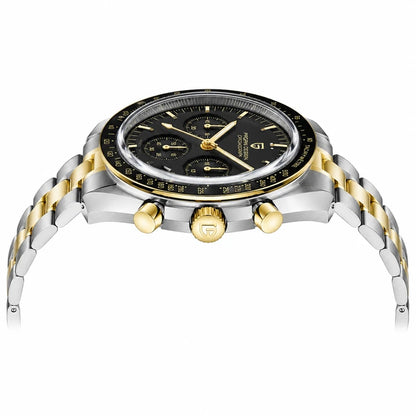 relogio masculino caixa aco Lunario Pagani Design Preto - Vista lateral