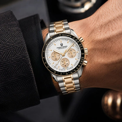 relogio masculino no pulso Lunario Pagani Design Branco - No pulso