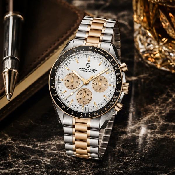 relogio masculino de luxo Lunario Pagani Design Branco - Lifestyle luxuoso