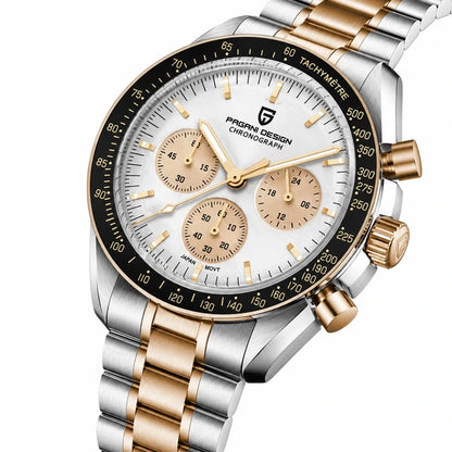 relogio pulseira de aco masculino Lunario Pagani Design Branco - Detalhe da pulseira