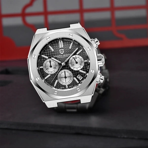 relogio masculino social Relógio Masculino Borracha Dante Pagani Design Preto - lifestyle premium em contexto diferente