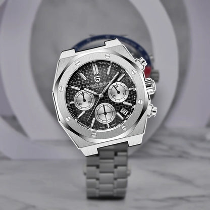relogio masculino elegante Relógio Masculino Borracha Dante Pagani Design Preto - lifestyle premium urbano