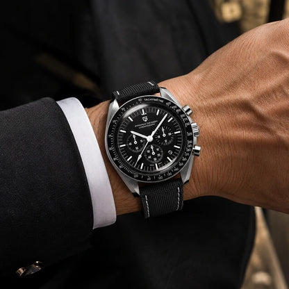 relogio masculino no pulso Lunario Pagani Design Preto - No pulso