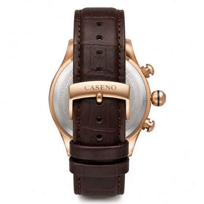 relógio mecânico masculino Caseno Aristocrat - vista lateral