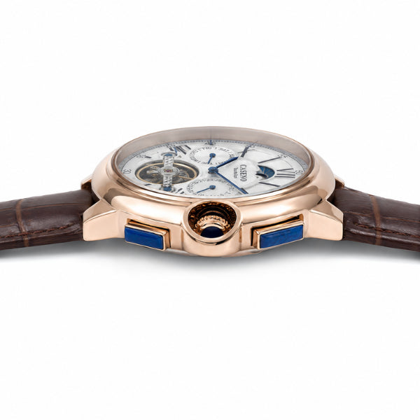 relógio para homem Caseno Versailles Tourbillon - detalhe da pulseira