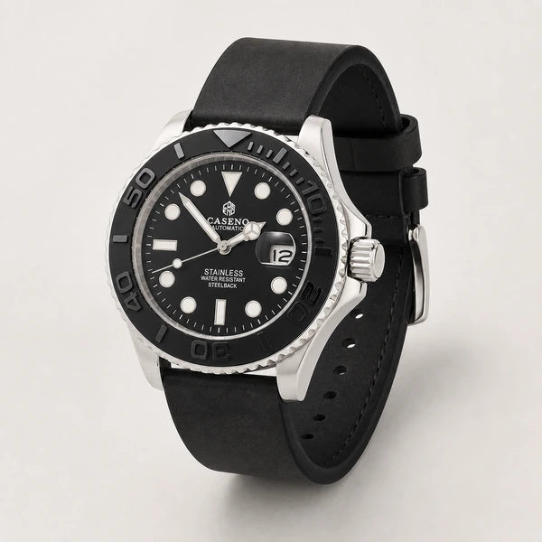 Relógio Masculino Caseno Yacht 8236G Prata em composição completa de produto