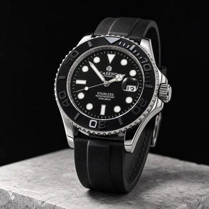 Relógio Masculino Caseno Yacht 8236G Prata em imagem final de vitrine