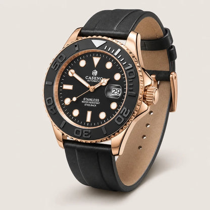 Relógio Masculino Caseno Yacht 8236G Rosé em composição completa de produto