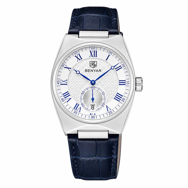 rel?gio masculino Benyar 5199 azul em fundo branco