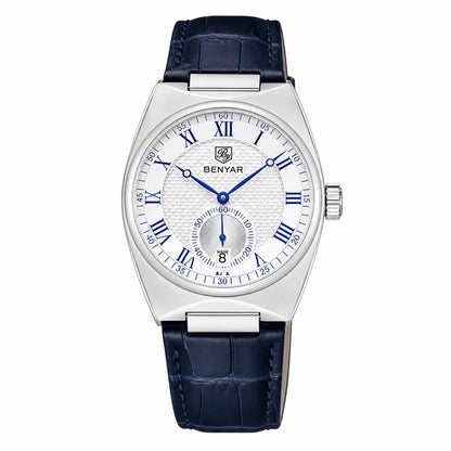 rel?gio masculino Benyar 5199 azul em fundo branco