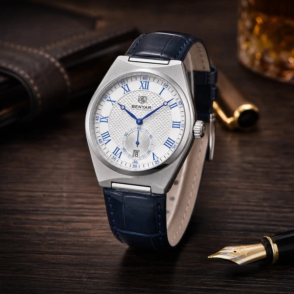 rel?gio Benyar 5199 em mesa executiva premium