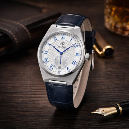 rel?gio Benyar 5199 em mesa executiva premium